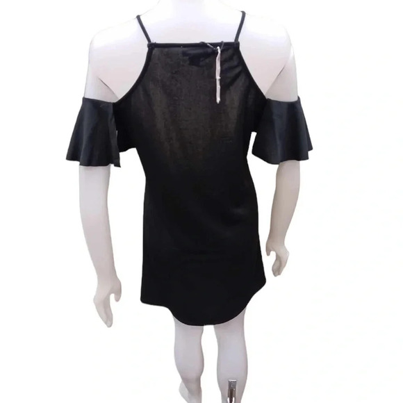 Another Store LBD Cold Shoulder Black Dress  Size XL - Picture 4 of 8